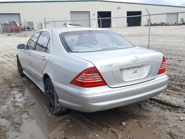 WDBNG75J16A482149 - 2006 MERCEDES-BENZ S 500 SILVER photo 3