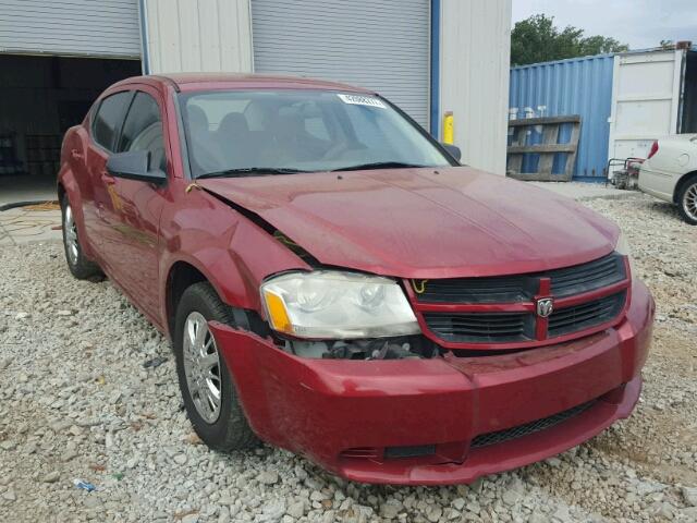 1B3LC46J78N168536 - 2008 DODGE AVENGER SE RED photo 1