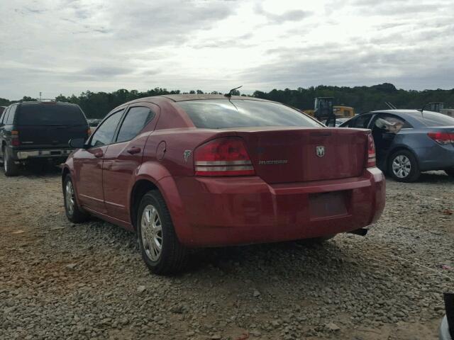 1B3LC46J78N168536 - 2008 DODGE AVENGER SE RED photo 3