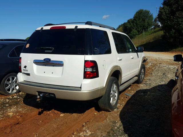 1FMEU6EEXAUA91785 - 2010 FORD EXPLORER E WHITE photo 4