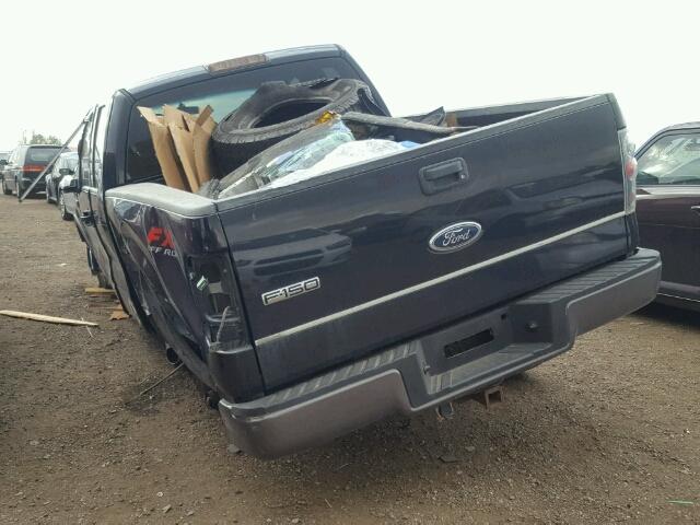 1FTPX14534KD71122 - 2004 FORD F150 BLACK photo 3