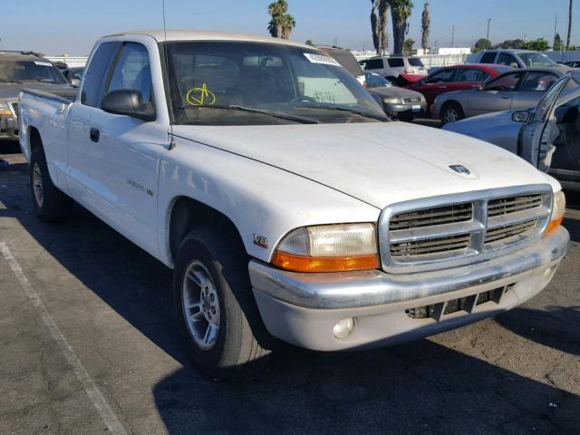 1B7GL22Y2XS121504 - 1999 DODGE DAKOTA WHITE photo 1
