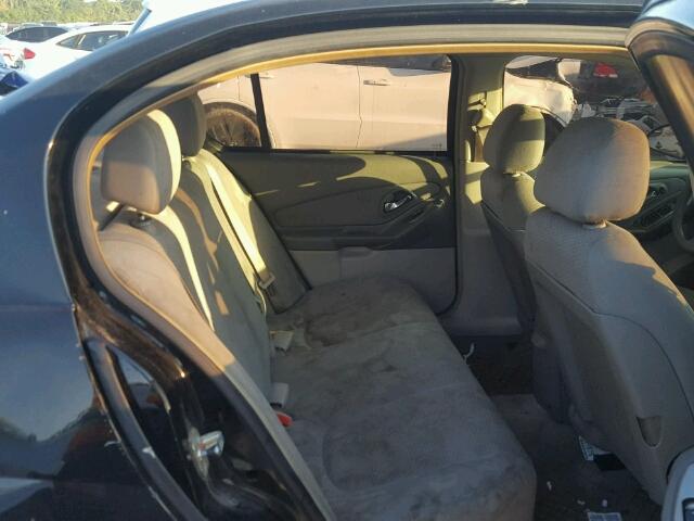 1G1ZS51F06F101958 - 2006 CHEVROLET MALIBU LS შავი ფოტო 6