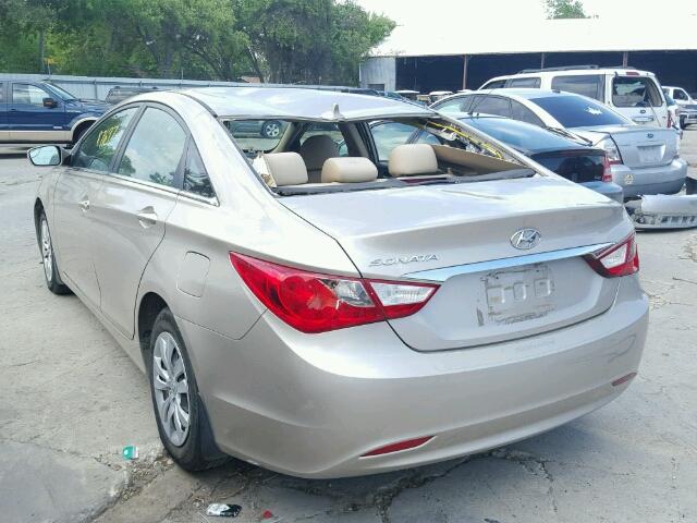 5NPEB4AC9BH244672 - 2011 HYUNDAI SONATA GLS SILVER photo 3