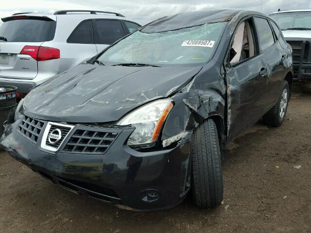 JN8AS58V18W113772 - 2008 NISSAN ROGUE BLACK photo 2