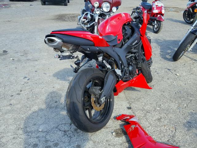 JKAZX4P117A012939 - 2007 KAWASAKI ZX600 P RED photo 4