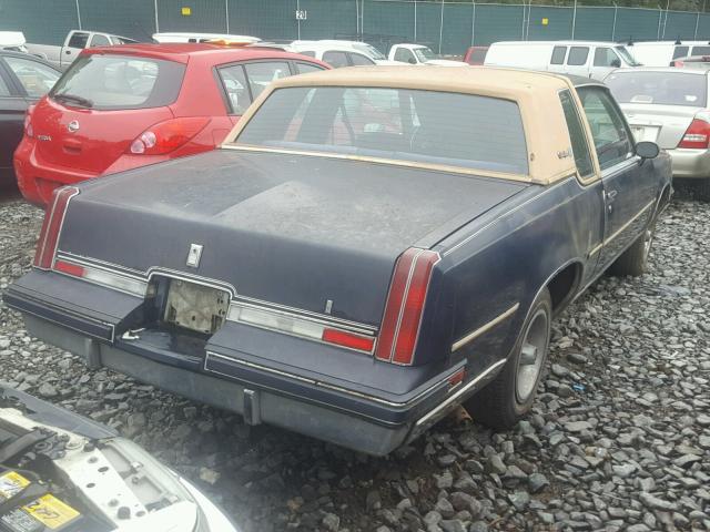 1G3AM47A6CM592662 - 1982 OLDSMOBILE CUTLASS SU BLUE photo 4