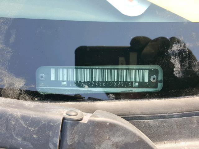 1G1ZS53896F282914 - 2006 CHEVROLET MALIBU LS ვერცხლისფერი ფოტო 10