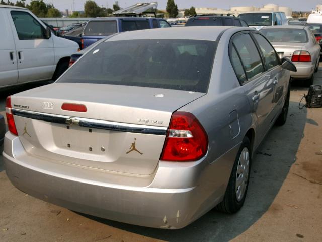 1G1ZS53896F282914 - 2006 CHEVROLET MALIBU LS ვერცხლისფერი ფოტო 4