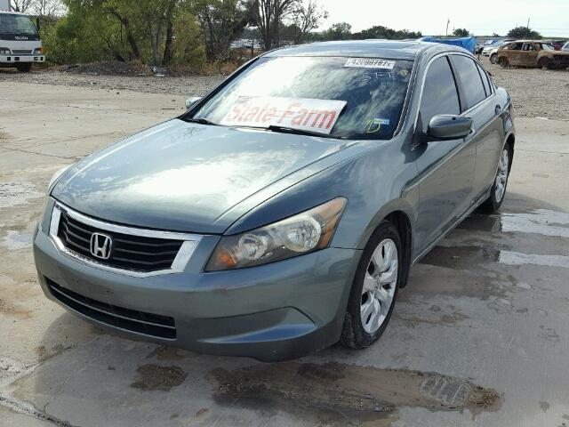 1HGCP26748A022857 - 2008 HONDA ACCORD GREEN photo 2