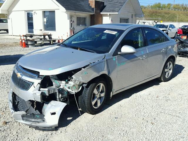 1G1PG5S99B7147679 - 2011 CHEVROLET CRUZE LT SILVER photo 2