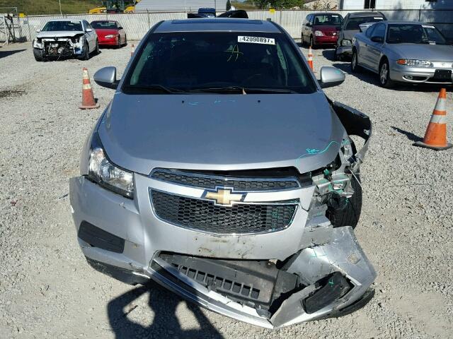 1G1PG5S99B7147679 - 2011 CHEVROLET CRUZE LT SILVER photo 9