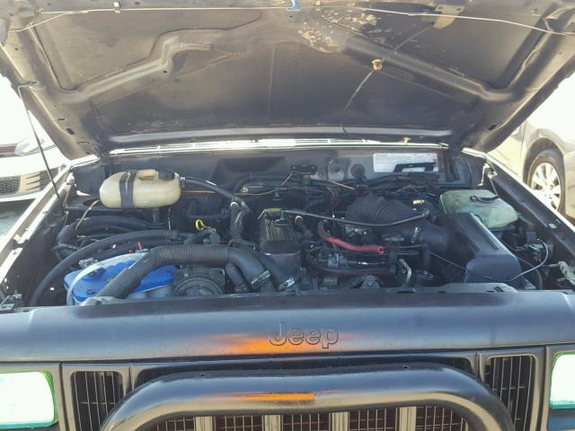 1JCMW7315JT204353 - 1988 JEEP CHEROKEE BLACK photo 7