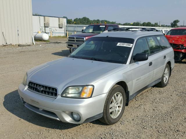 4S3BH675247620612 - 2004 SUBARU LEGACY OUT SILVER photo 2