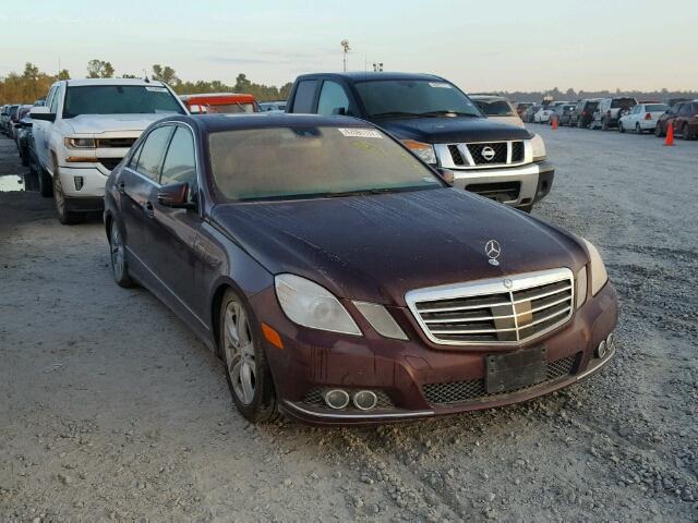 WDDHF9AB7BA453041 - 2011 MERCEDES-BENZ E 550 4MAT BURGUNDY photo 1