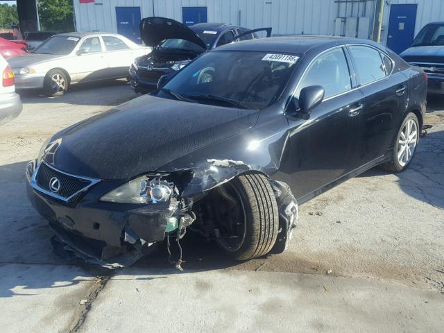 JTHBK262175044737 - 2007 LEXUS IS 250 BLACK photo 2