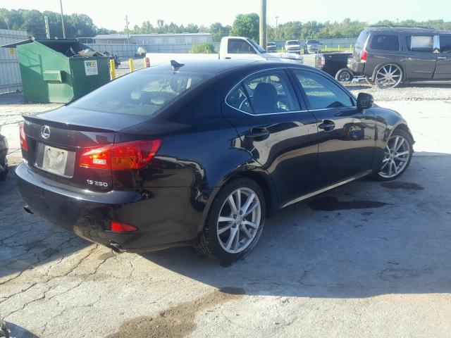 JTHBK262175044737 - 2007 LEXUS IS 250 BLACK photo 4