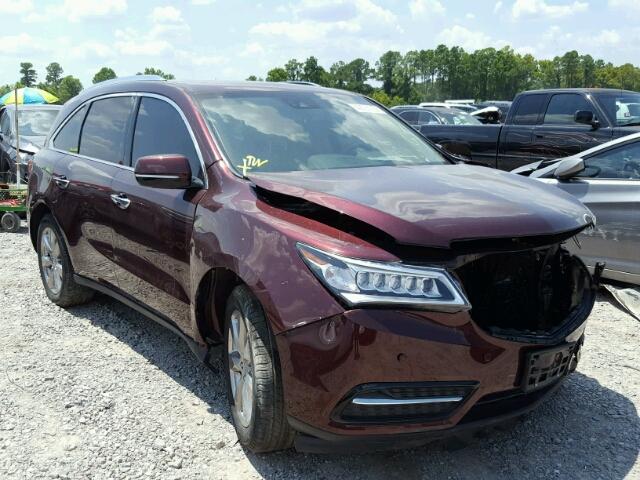 5FRYD3H93GB011175 - 2016 ACURA MDX ADVANC PURPLE photo 1