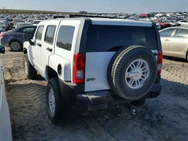 5GTMNGEE5A8119559 - 2010 HUMMER H3 WHITE photo 3