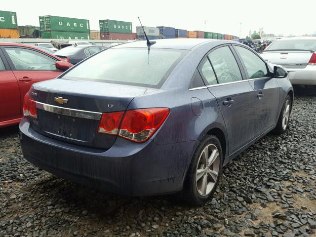 1G1PE5SB2D7108007 - 2013 CHEVROLET CRUZE LT BLUE photo 4