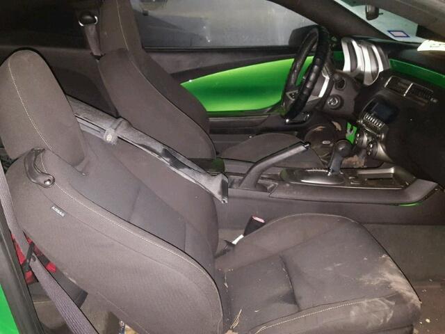 2G1FB1EV4A9198273 - 2010 CHEVROLET CAMARO LT GREEN photo 5