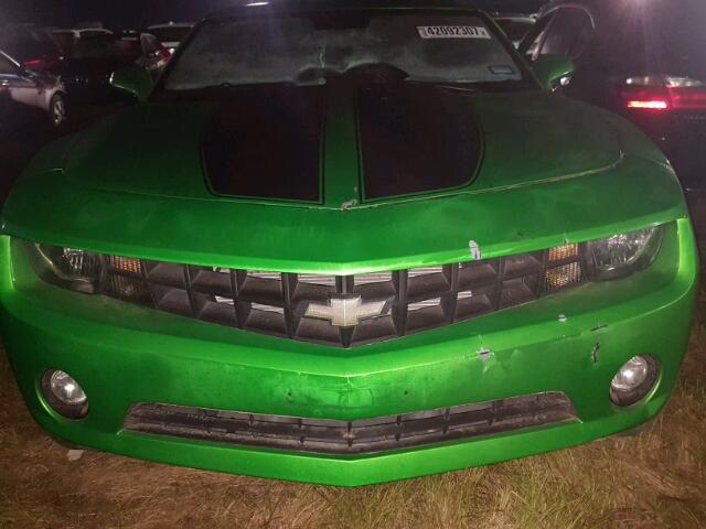 2G1FB1EV4A9198273 - 2010 CHEVROLET CAMARO LT GREEN photo 7