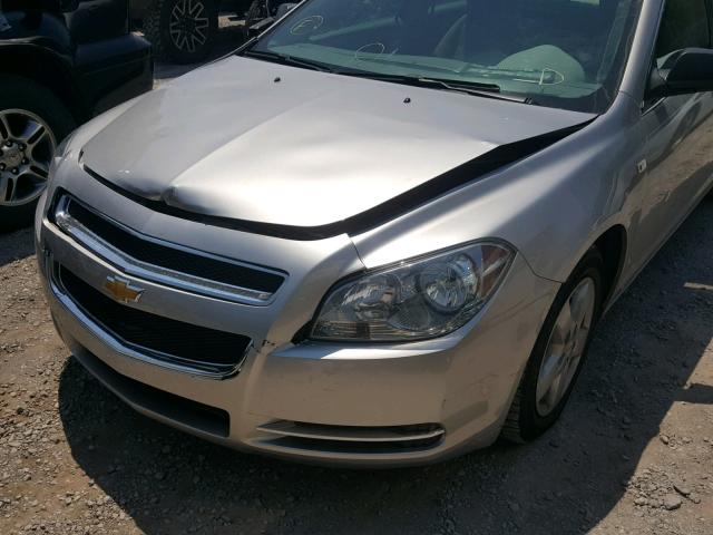1G1ZG57B88F291680 - 2008 CHEVROLET MALIBU LS ვერცხლისფერი ფოტო 10