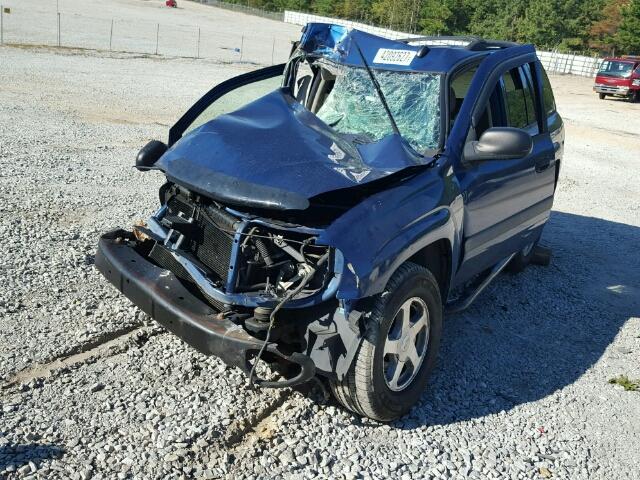 1GNDS13S152135523 - 2005 CHEVROLET TRAILBLAZE BLUE photo 2