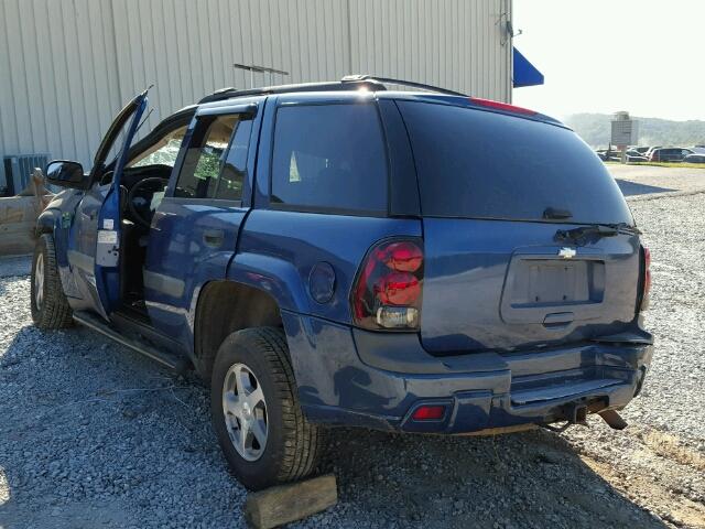 1GNDS13S152135523 - 2005 CHEVROLET TRAILBLAZE BLUE photo 3