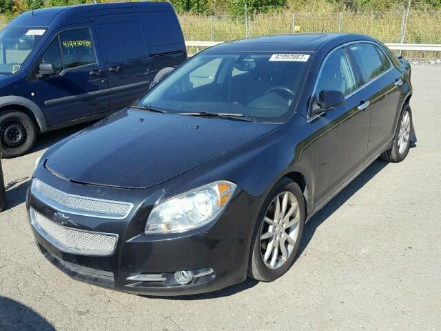 1G1ZE5E71AF143851 - 2010 CHEVROLET MALIBU LTZ BLACK photo 2