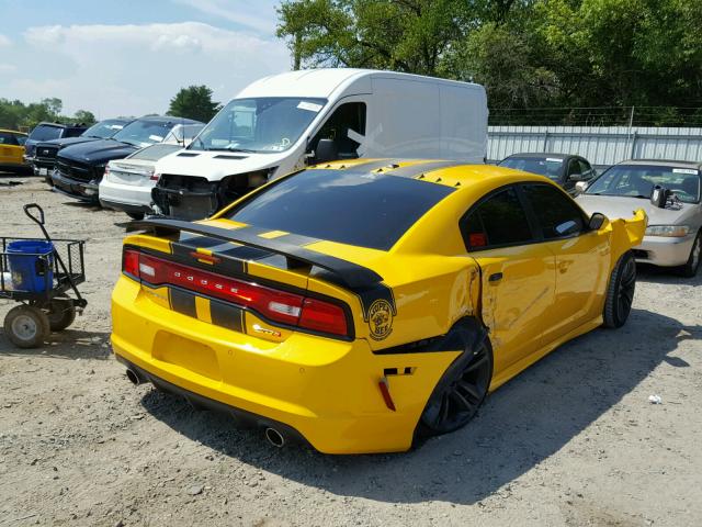 2C3CDXGJ9CH233016 - 2012 DODGE CHARGER SU YELLOW photo 4