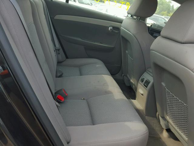 1G1ZC5E02CF196649 - 2012 CHEVROLET MALIBU 1LT BLACK photo 6