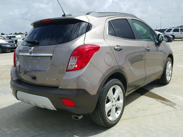 KL4CJCSB1FB102604 - 2015 BUICK ENCORE GRAY photo 4