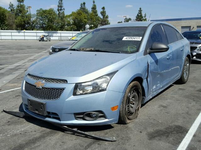 1G1PC5SH6B7252540 - 2011 CHEVROLET CRUZE LS BLUE photo 2