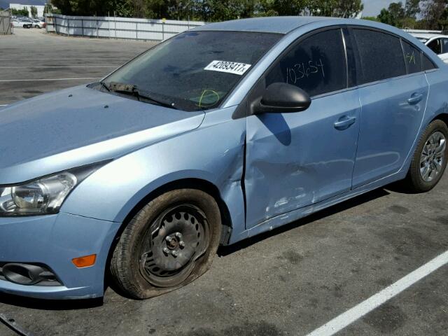 1G1PC5SH6B7252540 - 2011 CHEVROLET CRUZE LS BLUE photo 9