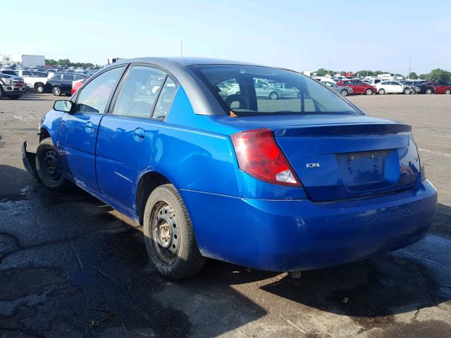 1G8AJ52FX3Z136842 - 2003 SATURN ION LEVEL BLUE photo 3