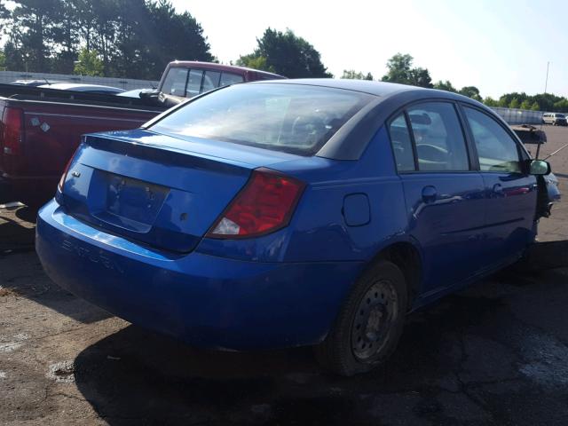 1G8AJ52FX3Z136842 - 2003 SATURN ION LEVEL BLUE photo 4