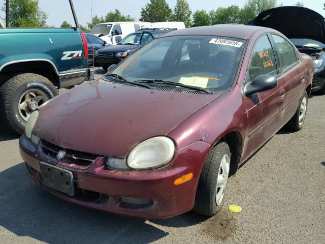 1B3ES26C92D566796 - 2002 DODGE NEON PURPLE photo 2