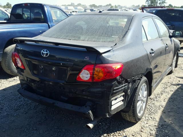 1NXBU40E59Z150770 - 2009 TOYOTA COROLLA BA BLACK photo 4