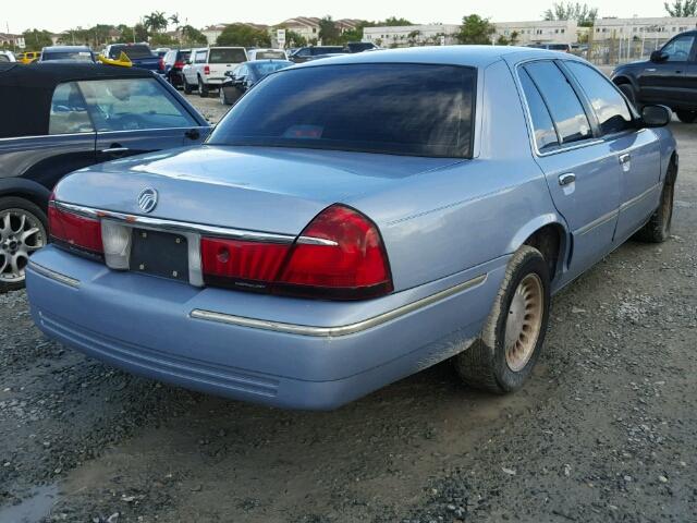 2MEFM75W1WX603570 - 1998 MERCURY GRAND MARQ BLUE photo 4