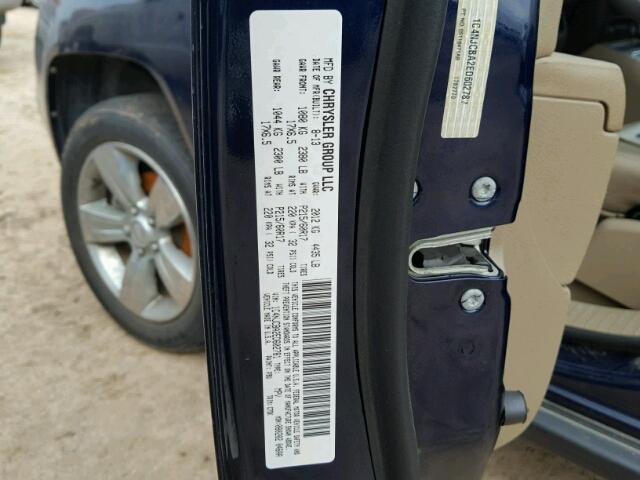 1C4NJCBA2ED602781 - 2014 JEEP COMPASS SP ლურჯი ფოტო 10