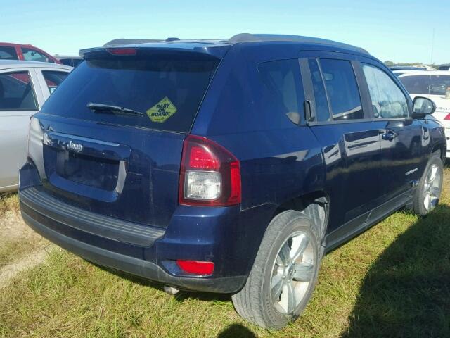 1C4NJCBA2ED602781 - 2014 JEEP COMPASS SP BLUE photo 4