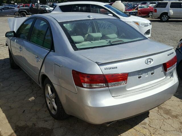 5NPEU46F28H397559 - 2008 HYUNDAI SONATA SE GRAY photo 3