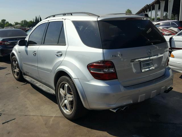 4JGBB77E77A172538 - 2007 MERCEDES-BENZ ML 63 AMG SILVER photo 3