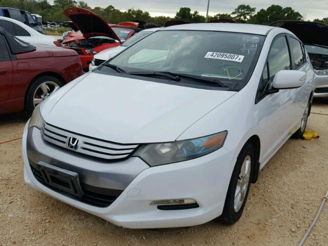 JHMZE2H77AS016545 - 2010 HONDA INSIGHT WHITE photo 2