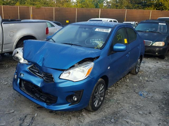 ML32F3FJ2JHF02204 - 2018 MITSUBISHI MIRAGE G4 BLUE photo 2