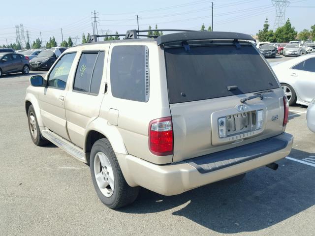 JNRDR07X61W102685 - 2001 INFINITI QX4 BEIGE photo 3