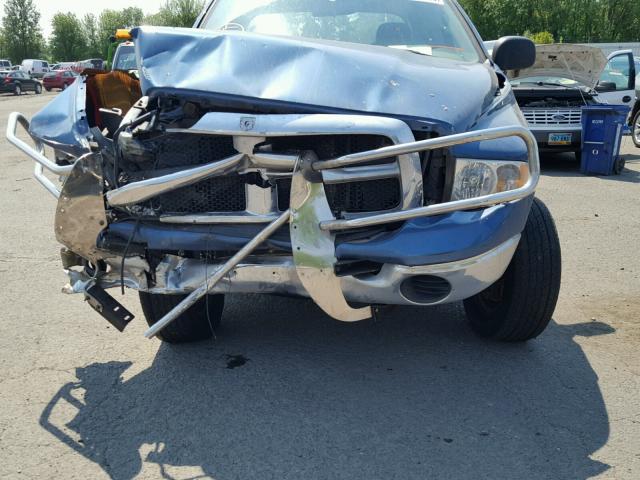 3D7KS28CX5G753864 - 2005 DODGE RAM 2500 S BLUE photo 9