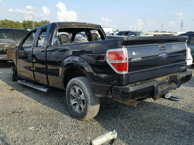 1FTFX1CF0DFC87256 - 2013 FORD F150 SUPER BLACK photo 3