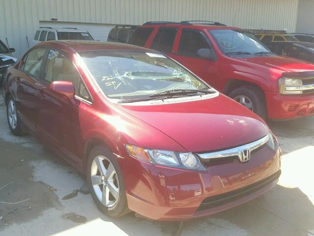 2HGFA16898H534357 - 2008 HONDA CIVIC EX მუქწითელი ფოტო 1